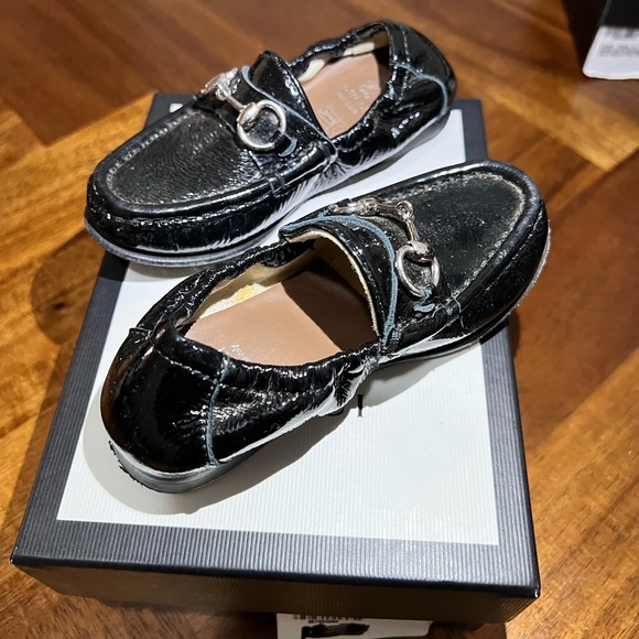 Black Gucci Loafers Size 23 - Picture 1 of 2